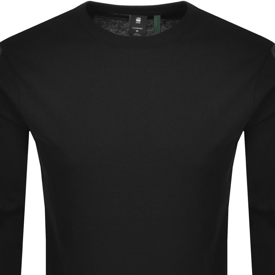 Alternative Image for ProductG Star Raw Taped Long Sleeved T Shirt Black2